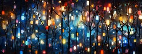Preview for Abstract-forest-art-christmas-facebook-template-0bbfe