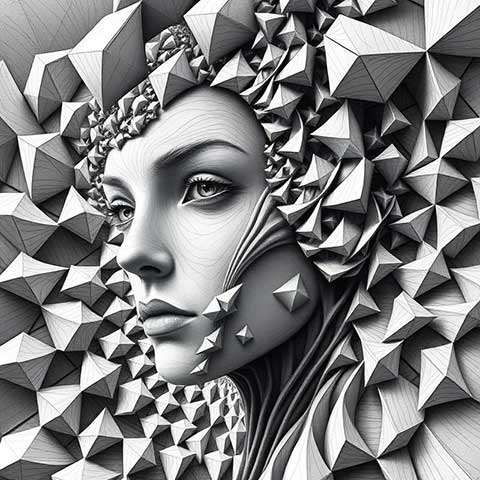 Preview for Geometric-art-portrait-aifeatured-template-7e00e