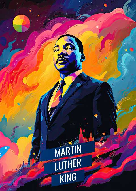 Preview for Martin-luther-king-vibrant-portrait-mlk-template-4d8f9