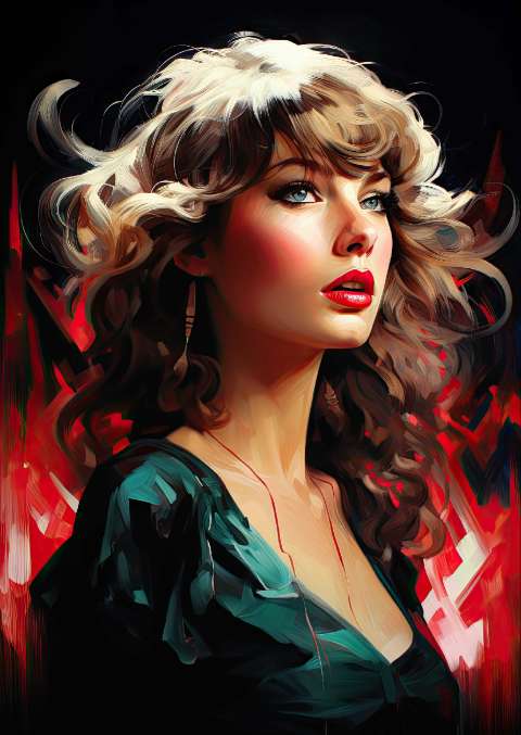 Preview for Taylor-swift-digital-portrait-template-aacc9