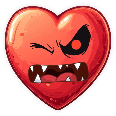Preview for Angry Heart Character Design Template