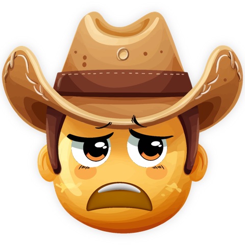 Preview for Angry Cowboy Emoji Template