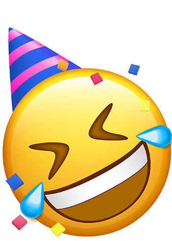 Preview for Laughing-emoji-party-hat-emoji-classic-template-ff6ca