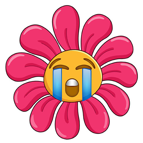 Preview for Crying-flower-emoji-emoji-classic-template-ae92b