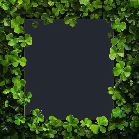Preview for Lucky Clover Frame Design Template