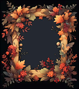 Preview for Autumn-floral-wreath-frame-fall-frame-template-fe363