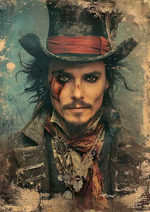 Preview for Pirate-portrait-art-celebrities-template-03103
