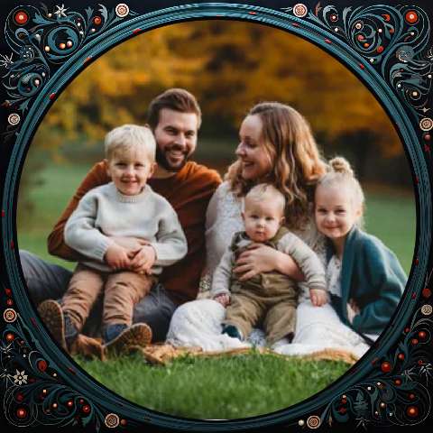 Preview for Family-outdoor-moment-christmas-frame-template-e6499