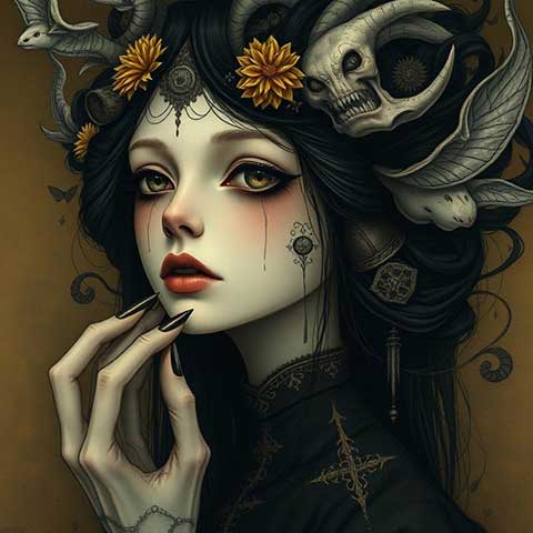 Preview for Dark-fantasy-art-portrait-aifeatured-template-a94f5