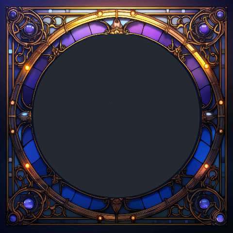 Preview for Ornate-stained-glass-frame-colorful-frame-template-2b14b