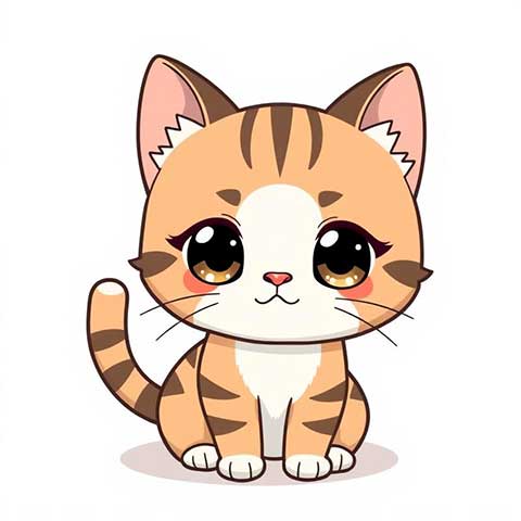 Preview for Cartoon-orange-tabby-cat-aistickerfeatured-template-b9f11