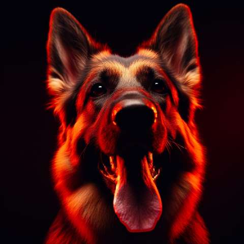 Preview for Fierce German Shepherd Portrait Template