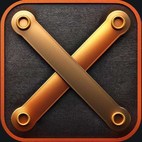 Preview for Golden-crossed-tools-icon-hermes-template-98999
