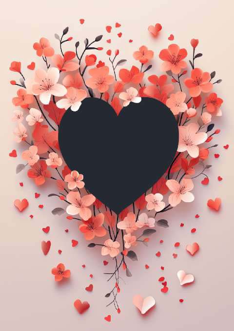 Preview for Floral-heart-design-valentines-day-template-49d8e