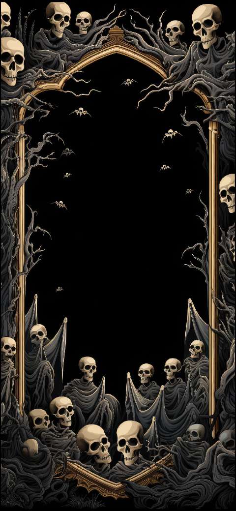 Preview for Halloween-spooky-skull-frame-halloween-phone-template-0e685