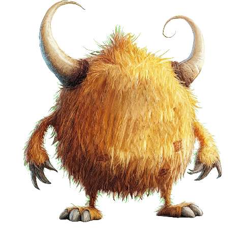 Preview for Furry-monster-illustration-ugly-monster-template-97674