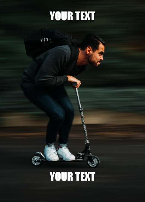 Preview for Man-riding-electric-scooter-meme-classic-template-7b8f7