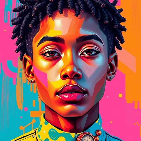 Preview for Vibrant-young-man-portrait-aifeatured-template-99241