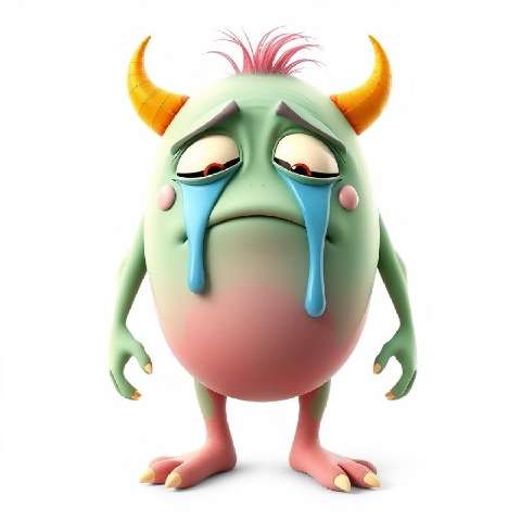 Preview for Sad-cartoon-monster-character-aimonsterstyle-template-4369f