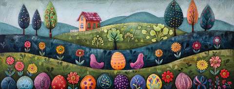 Preview for Easter-landscape-illustration-easter-facebook-template-6b1fb