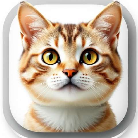 Preview for Orange-tabby-cat-portrait-aiappiconstyle-template-20d4c