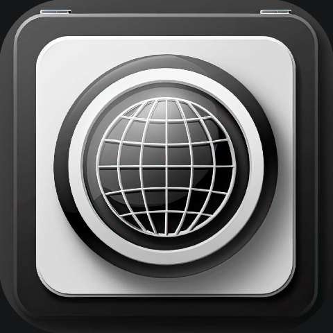 Preview for Dark Alloy Browser App Icon Template