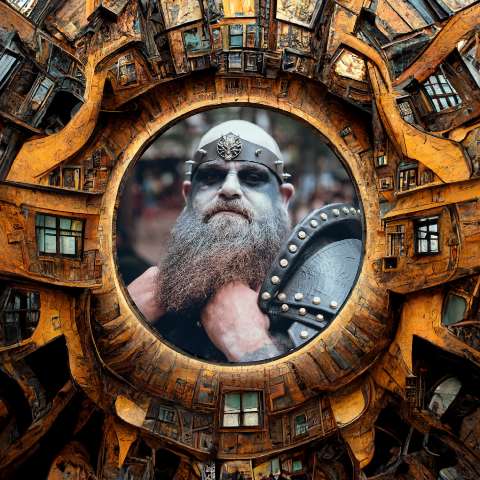 Preview for Viking-warrior-steampunk-portrait-ai-image-template-31bed