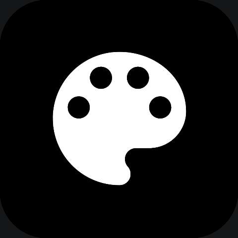 Preview for Artist-palette-icon-design-dark-icon-template-7e38c