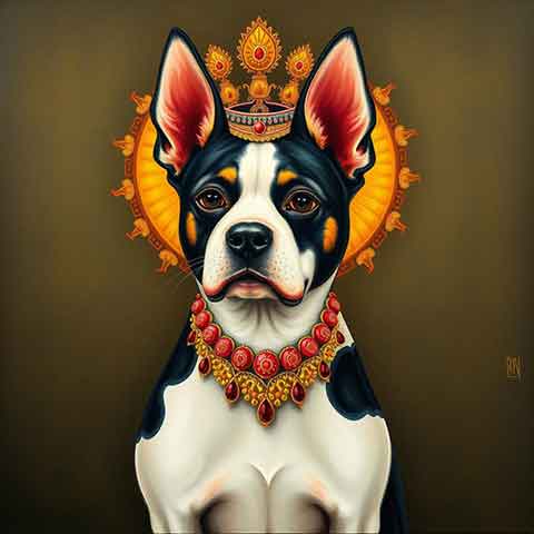 Preview for Regal Dog Portrait Design Template
