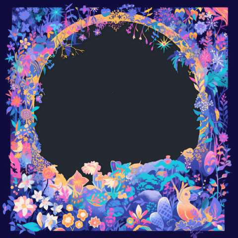 Preview for Vibrant-floral-frame-template-spring-ef383