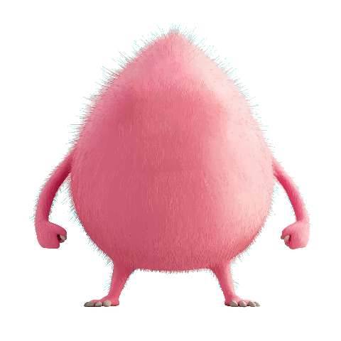 Preview for Pink-fuzzy-creature-whimsical-monster-template-7d5e1