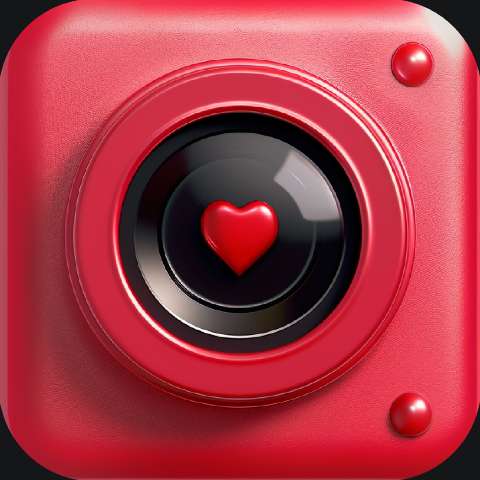 Preview for Red-camera-icon-heart-chanel-template-24598