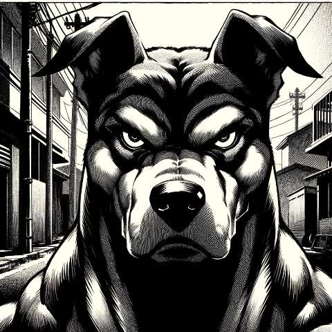 Preview for Menacing Dog Illustration Design Template