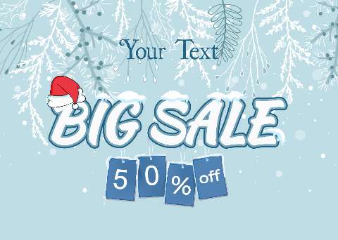 Preview for Big-sale-50-off-holiday-card-template-0d140