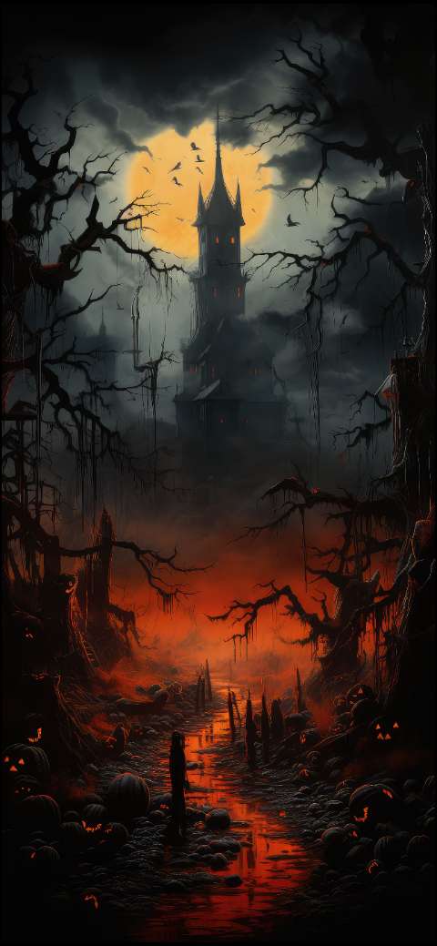 Preview for Halloween-nightmare-scene-halloween-phone-template-f2e65