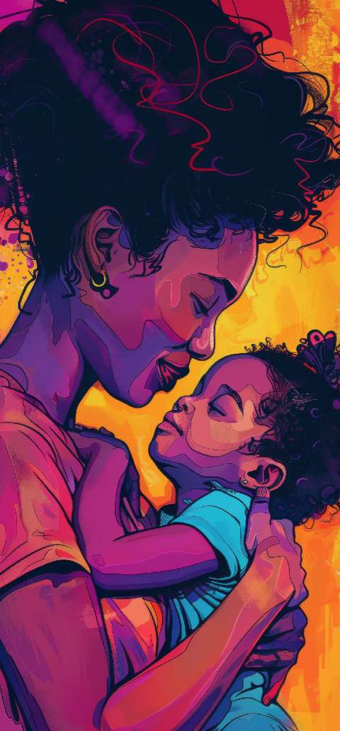 Preview for Mother-child-illustration-mothers-day-template-05d3c