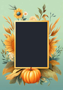 Preview for Autumn-floral-frame-template-fall-frame-07e9d