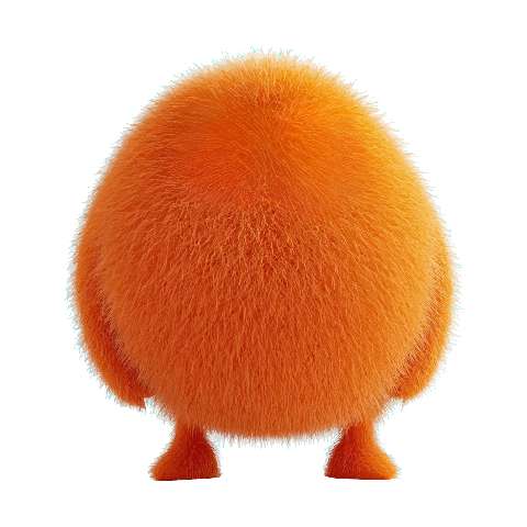 Preview for Fuzzy-orange-creature-fuzzy-monster-template-2b8e6