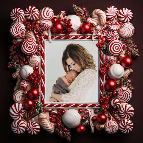Preview for Christmas-mother-baby-photo-frame-christmas-frame-template-8b5a8