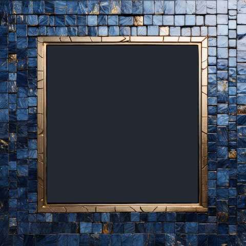 Preview for Luxury-blue-marble-mosaic-frame-colorful-frame-template-5050a
