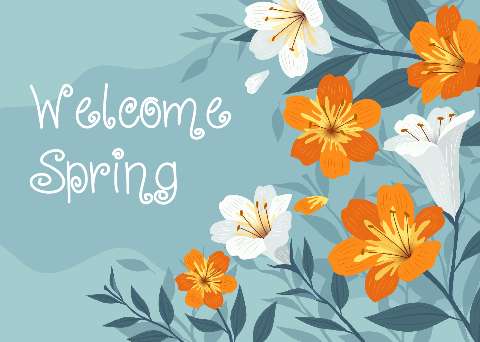 Preview for Welcome-spring-floral-greeting-template-b4ddb