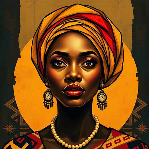 Preview for African-woman-illustration-aistylized-template-26f6e