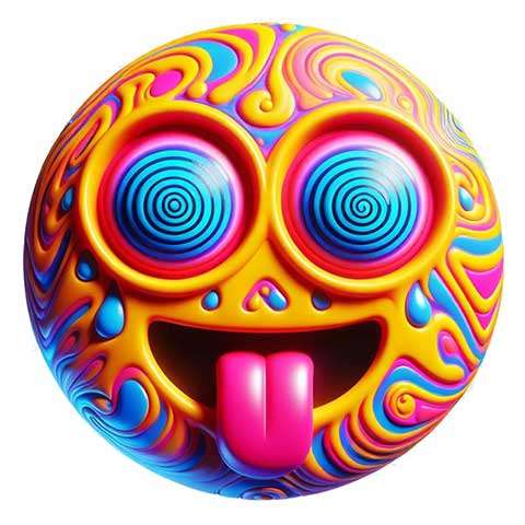 Preview for Psychedelic-smiley-face-art-aiemojistyles-template-6a55e