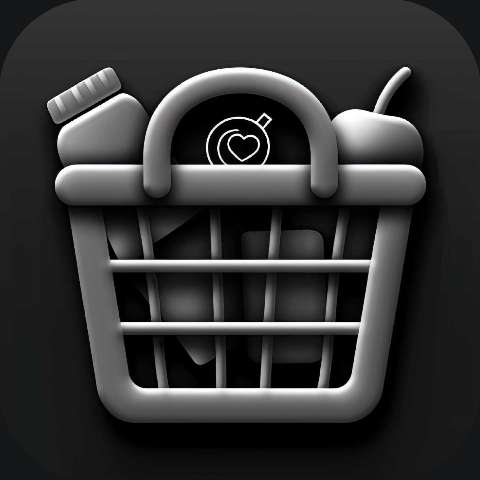 Preview for Healthy Grocery Shopping App Icon Template