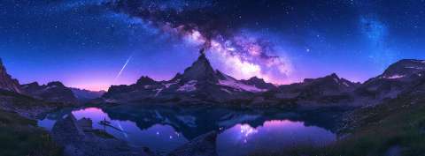 Preview for Night Sky Panorama Astrophotography Template
