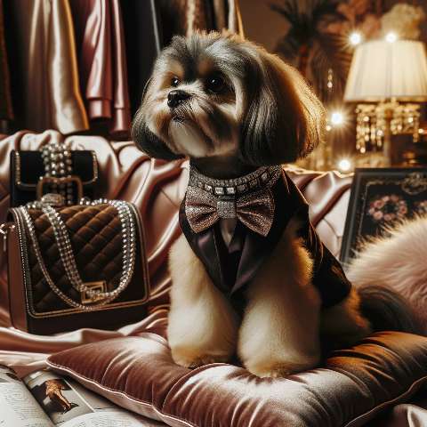 Preview for Luxury Dog In Tuxedo Design Template