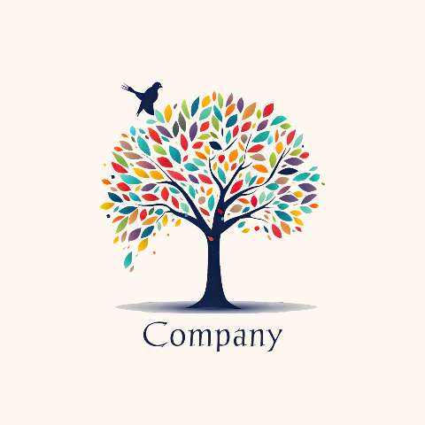 Preview for Vibrant-tree-logo-design-logo-tree-template-5f05f