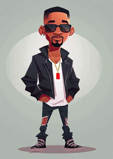 Preview for Stylish-cartoon-character-illustration-celebrities-template-50ee9