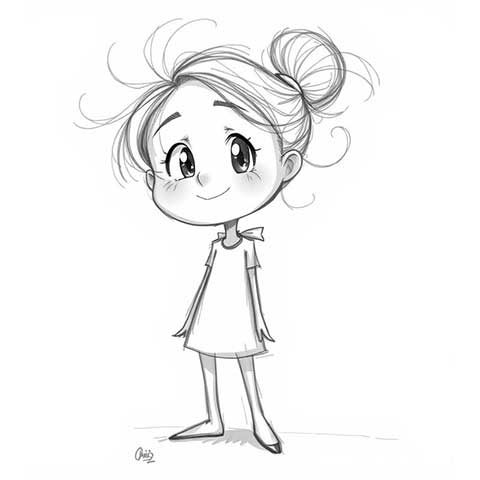 Preview for Cartoon-girl-illustration-aicartoon-template-772dd