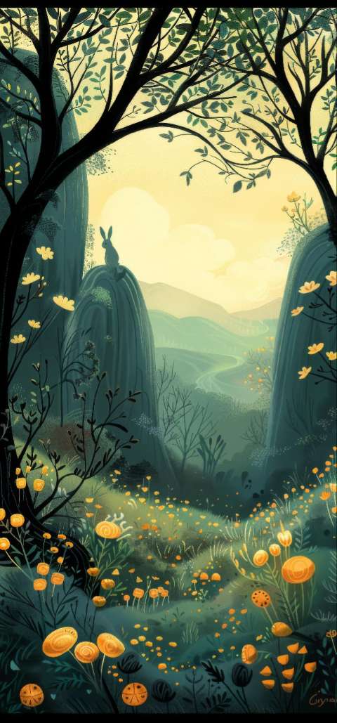Preview for Whimsical Forest Landscape Design Template